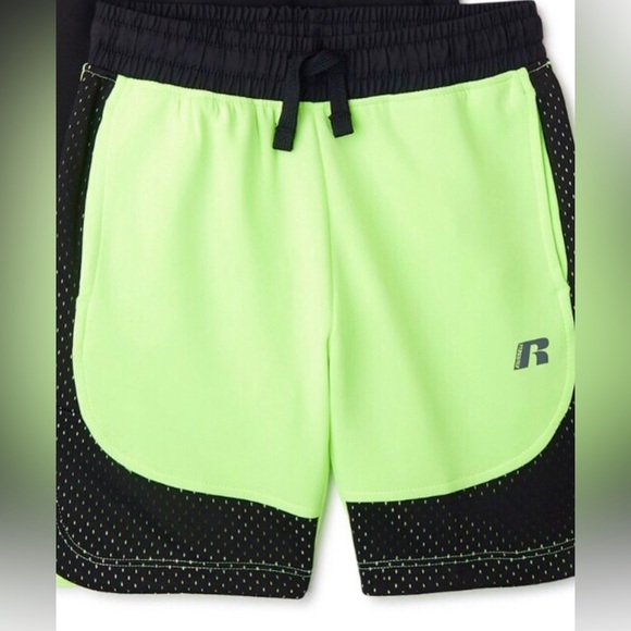 Boys’ Green & Black reflective mesh Pull-On Active athletic Shorts size‎ 10-12 L - Picture 5 of 8